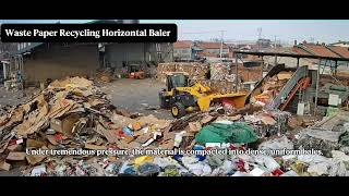 Horizontal Waste Paper Baler Machine | Automatic Cardboard & OCC Baling Process