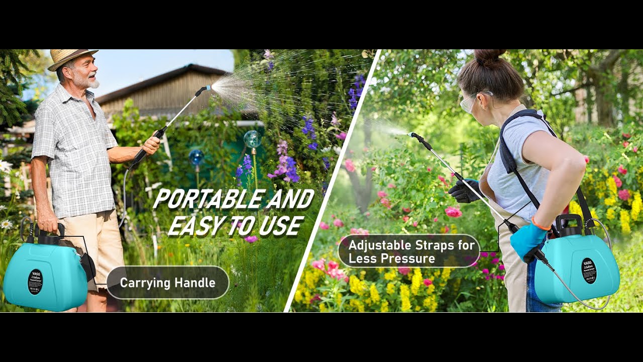 Battery Powered Garden Sprayer 2 Gallon - YouTube