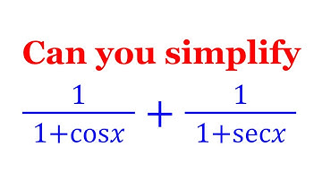 I Simplified a Trigonometric Expression 😍