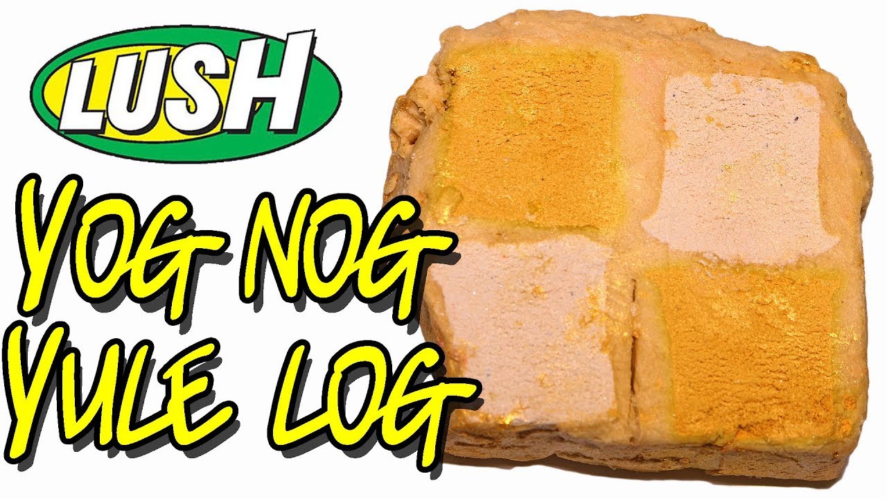 Lush YOG NOG YULE LOG Bubble Bar - Christmas 2018 DEMO & REVIEW