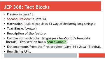Java 14 - Text Blocks