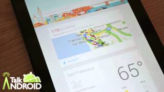 Google Now Overview on the Nexus 7