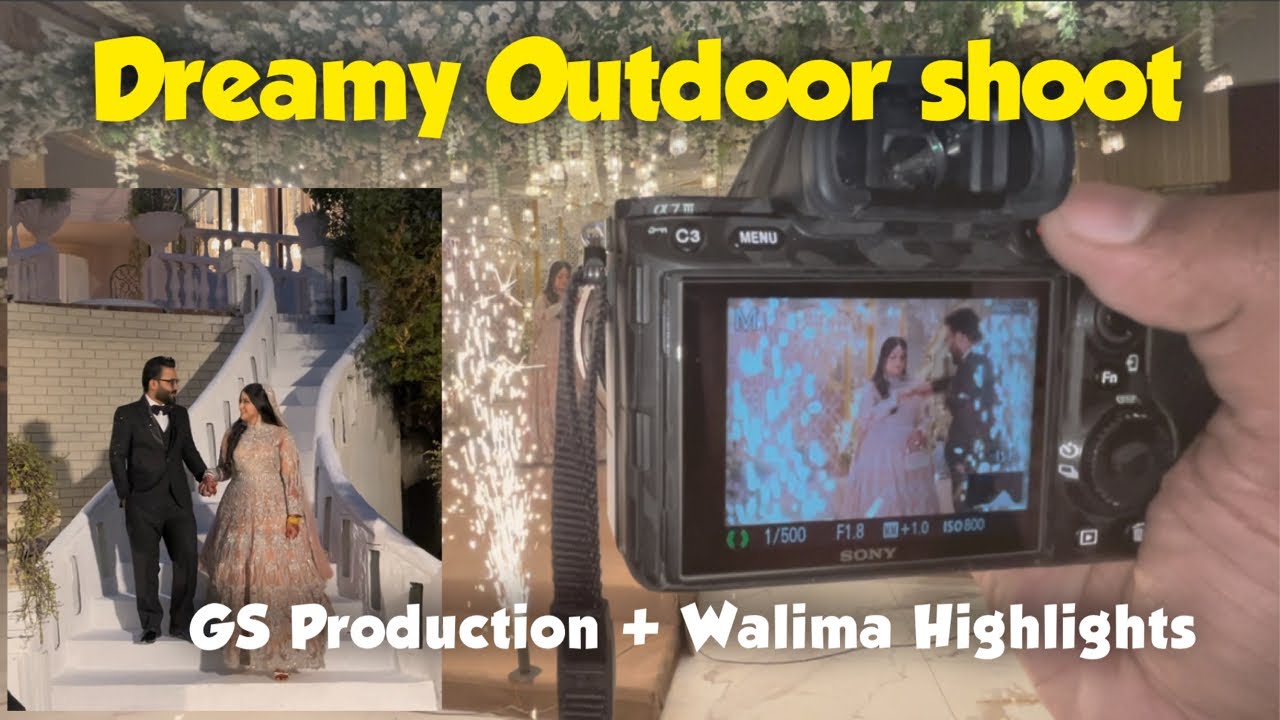 Outdoor Couple Photoshoot at GS Production | Walima Highlights at Varioline Le Grand | Ahsan Vlogs