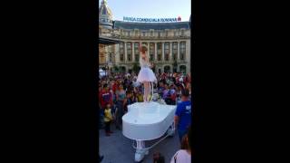 Ballerina on a piano