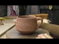 Making a slab cup on the wheel with denise mcdonald