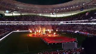 Morocco vs Portugal pre-match ceremony fire show (10.12.2022 Qatar)