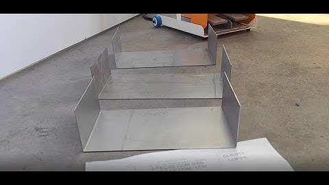 80T2500 Model hydraulic press brake with TP10S controller testing with customer workpiece drawing 2