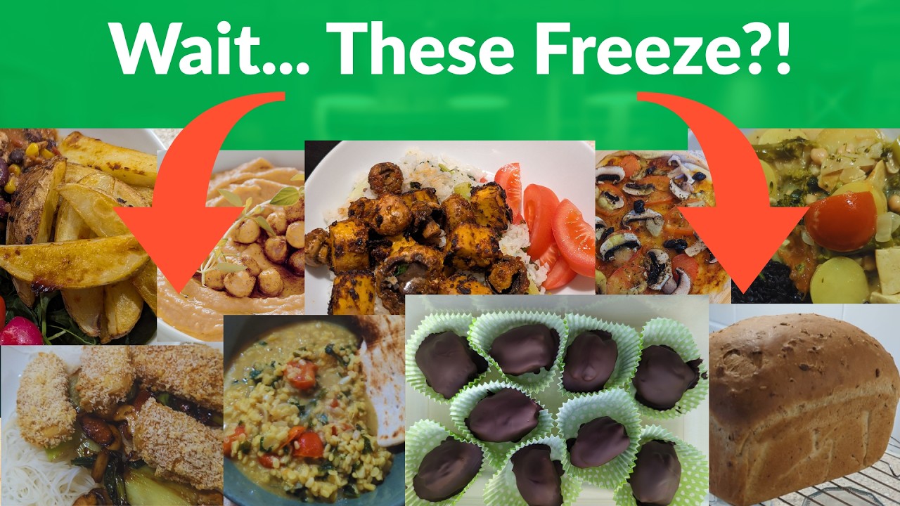 I Filled my New Freezer with 30 VEGAN Foods (some will Surprise You!)