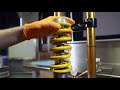 Hydraulic shock springs disassembler