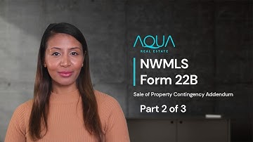 NWMLS Form 22B | Part 2 | Sale of Property Contingency Addendum
