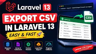 Laravel CSV Export Tutorial 🚀 | Export CSV in Laravel 13 (Easy & Fast)