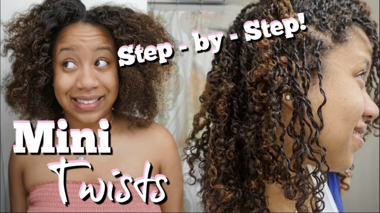 Mini Twists on Natural Hair Tutorial! (Step by Step + Tips!) 