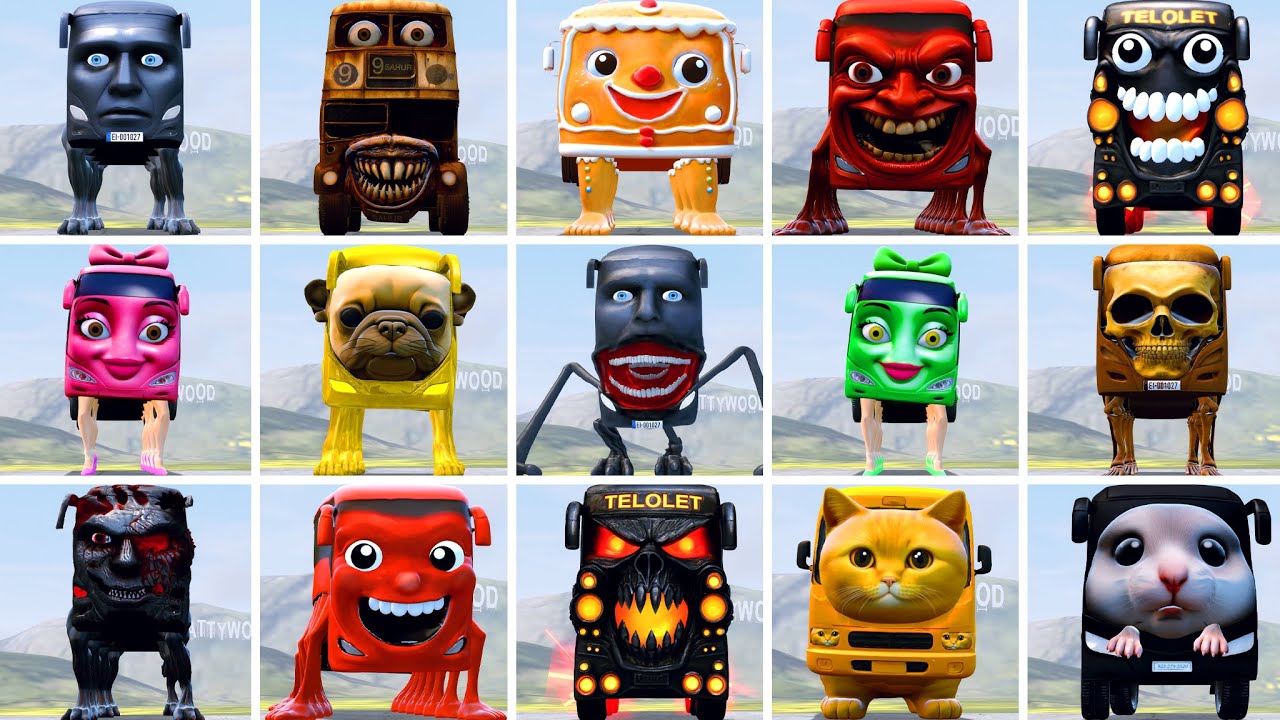 WHO IS THE STRONGEST FROM ALL RANG RING RENG BUS ITALIAN AI BRAINROT MEMES in Garry's Mod