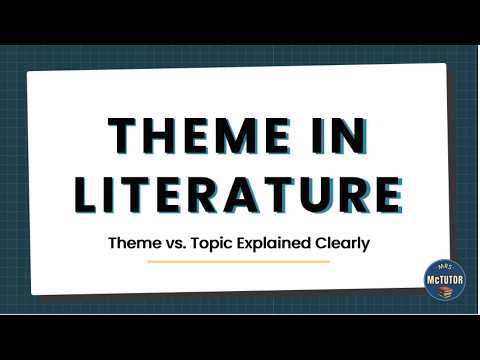 Theme in Literature Explained (Topic vs. Theme Made Simple)