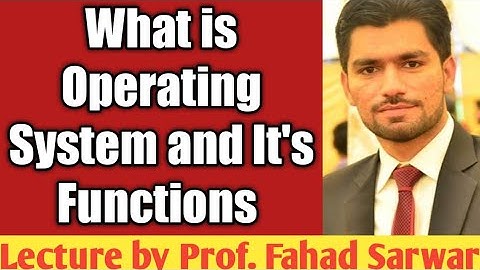 Operating System and it