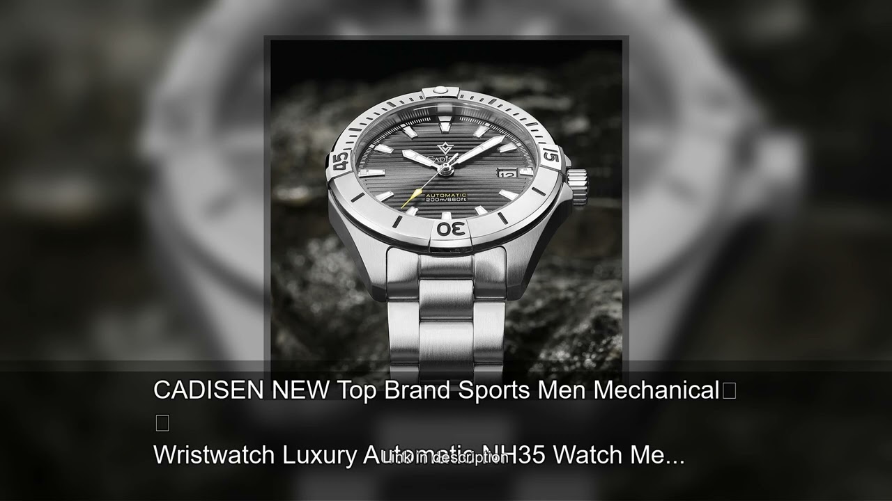 CADISEN NEW Top Brand Sports Men Mechanical Wristwatch Luxury Automatic NH35 Watch Men's Stainl