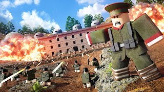 We Created the BIGGEST EVER ROBLOX WW1 FORT in this Roblox Entrenched War Simulation