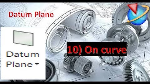 1.3 How to create datum plane using on curve.  #cad #nx #nxcad