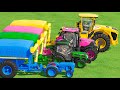 Transporting With Colors | Small To GIANTS Tractor Transport In Fs22 | Farming Simulator 22 