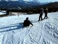 Pashas first time snowboarding in jasper