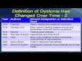 The Development of Dystonia as a Recognized Disorder by Stanley Fahn, MD