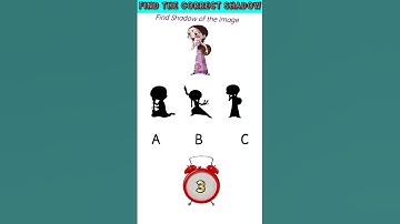find the correct shadow #challenge #puzzle #riddles #maths #quiz