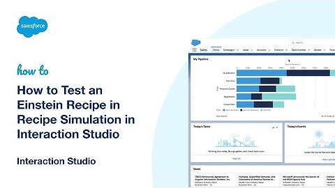How to Test an Einstein Recipe in Recipe Simulation in Marketing Cloud Personalization