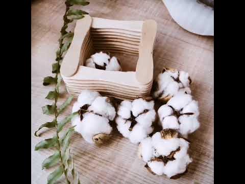 Как сделать хлопок своими руками для декора DIY Хлопок из ваты - YouTube