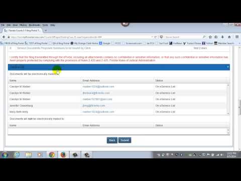 Florida Courts E-Filing Portal - Existing Case - Review and Submit