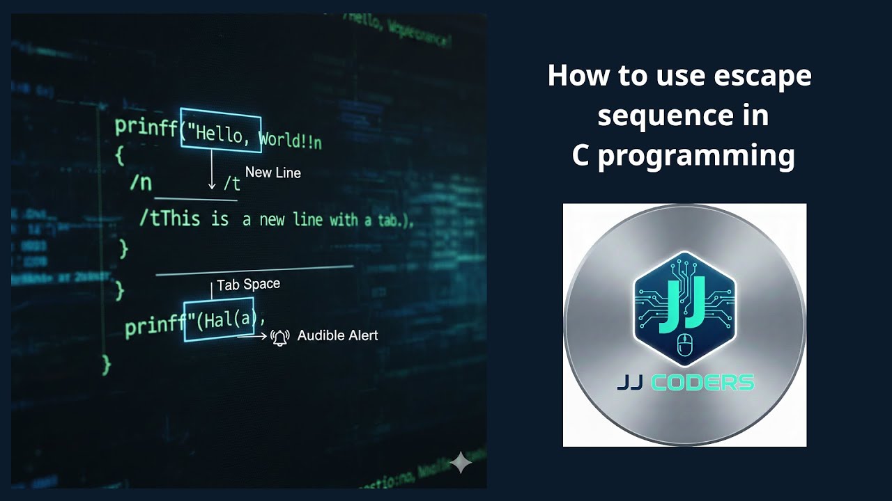 How to use escape sequence in C programming - YouTube
