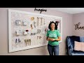 How to Make a Large Framed Pegboard with Custom Organizers - Get Organized! - Thrift Diving