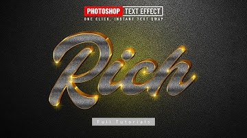 🔥 Rich Metallic Gold Text Effect in Photoshop | Easy Tutorial