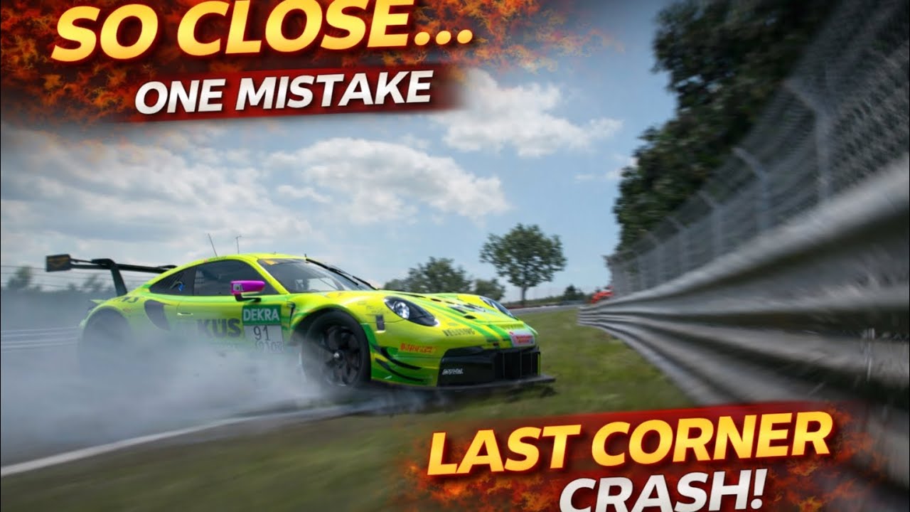 So Close to the Finish… Porsche 911 RSR Nordschleife Lap Gone Wrong