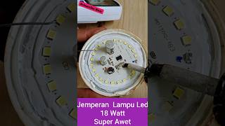 GANTI SAJA RESISTOR FUSE NYA‼️Lampu led jemperan akan awet lagi #diy #servislampuled #lampuledredup