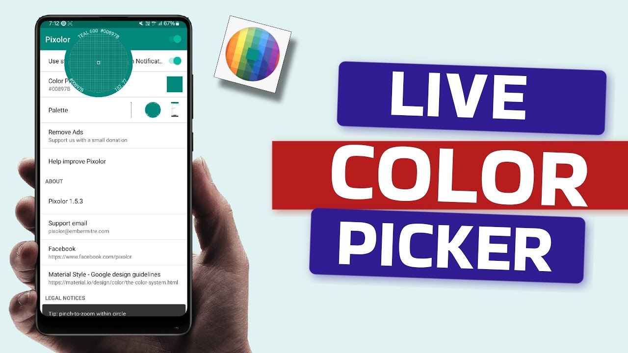 Best Live Color Picker App for Android - YouTube
