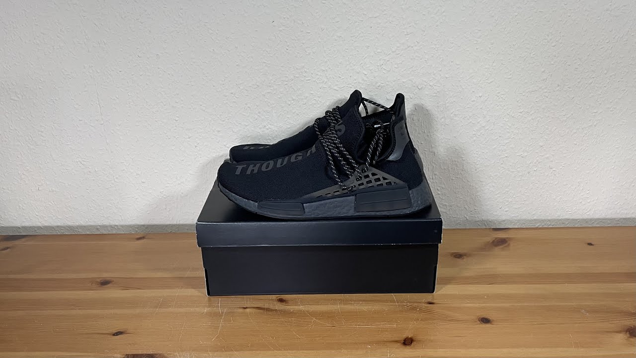 nmd human race triple black