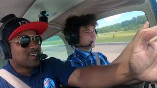 MOST Excited 16 year old student pilot EVER!