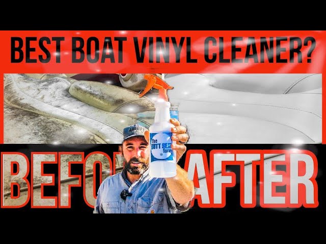 Cleaning Dirty Boat Seats, Marine 31 Mildew Remover, How To Clean Vinyl  Seats 