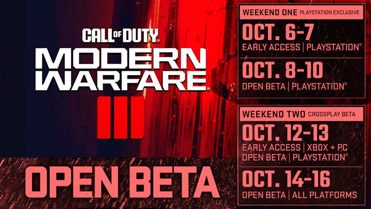 Call of Duty: Modern Warfare 2' Beta Dates Are Here And It's