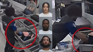 CCTV : TSA Agents Caught Red-Handed Stealing Money