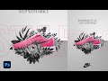 Floral art creative shoes ads banner design photoshop tutorial  bangla tutorial