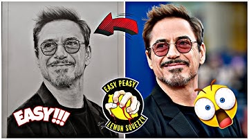 How to draw Robert Downey Jr.| Tony Stark| Sketching Tutorial| Part 1