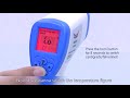Non contact Infrared thermometer operation guide