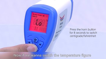 Non contact Infrared thermometer operation guide