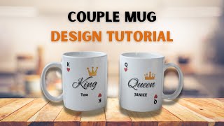 Couple Mug Canva Design Tutorial screenshot 1