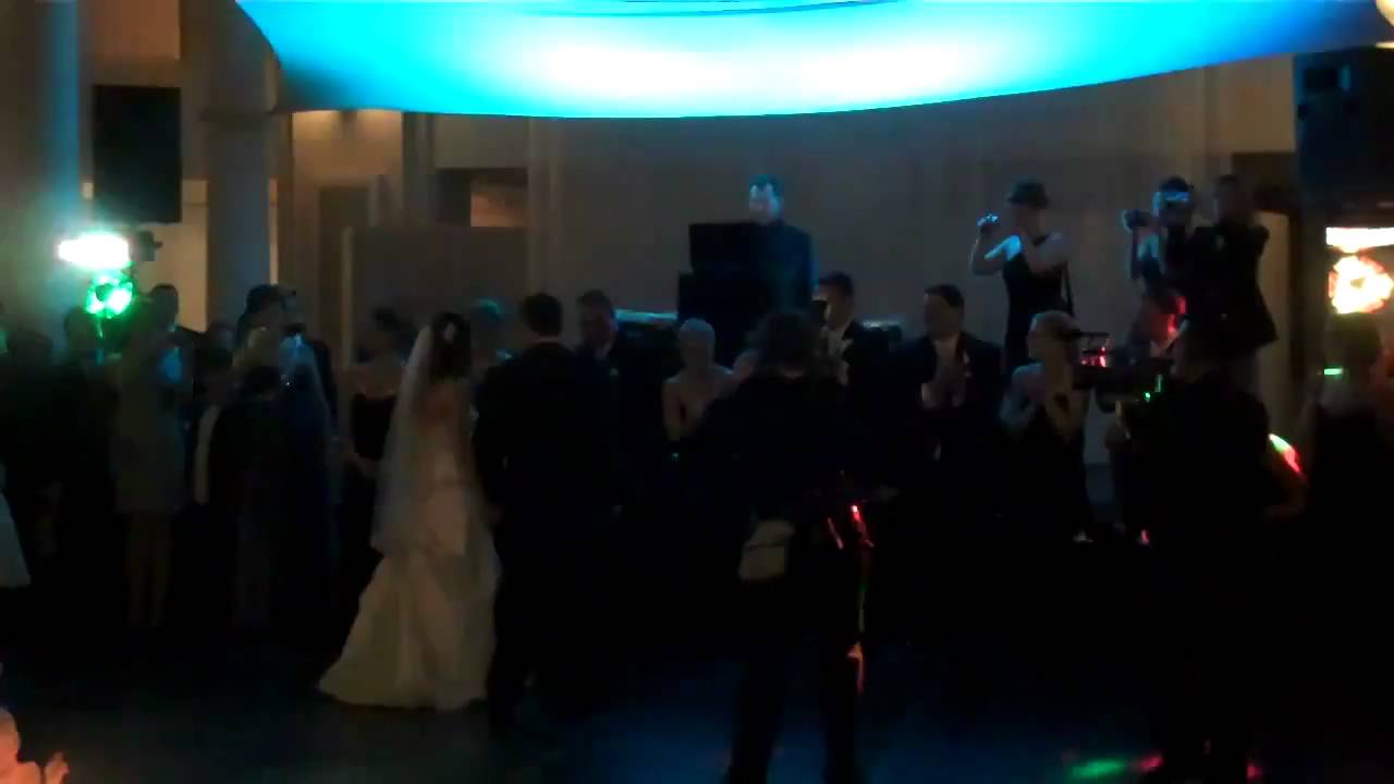 Anna + Geoff's Elegant Wedding Reception at Cescaphe Atrium at the Curtis Center