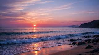 2 Hours of Silent Frame art tv: Ocean Waves at Dusk wallpaper 4K screenshot 5