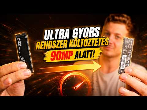 Thumbnail for 90mp alatt költöztettem át a Gépem🥰Hogyan migrálj Windowst SSD-re