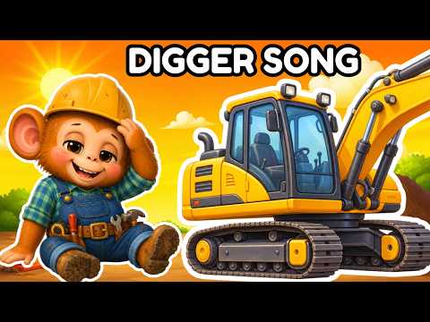 Digger Song 🚧 Meet My Excavator Friends! | Diggers for Toddlers & Kids