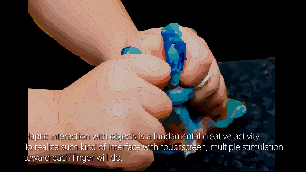 Multi-electrodes-Based Electrostatic Tactile Display